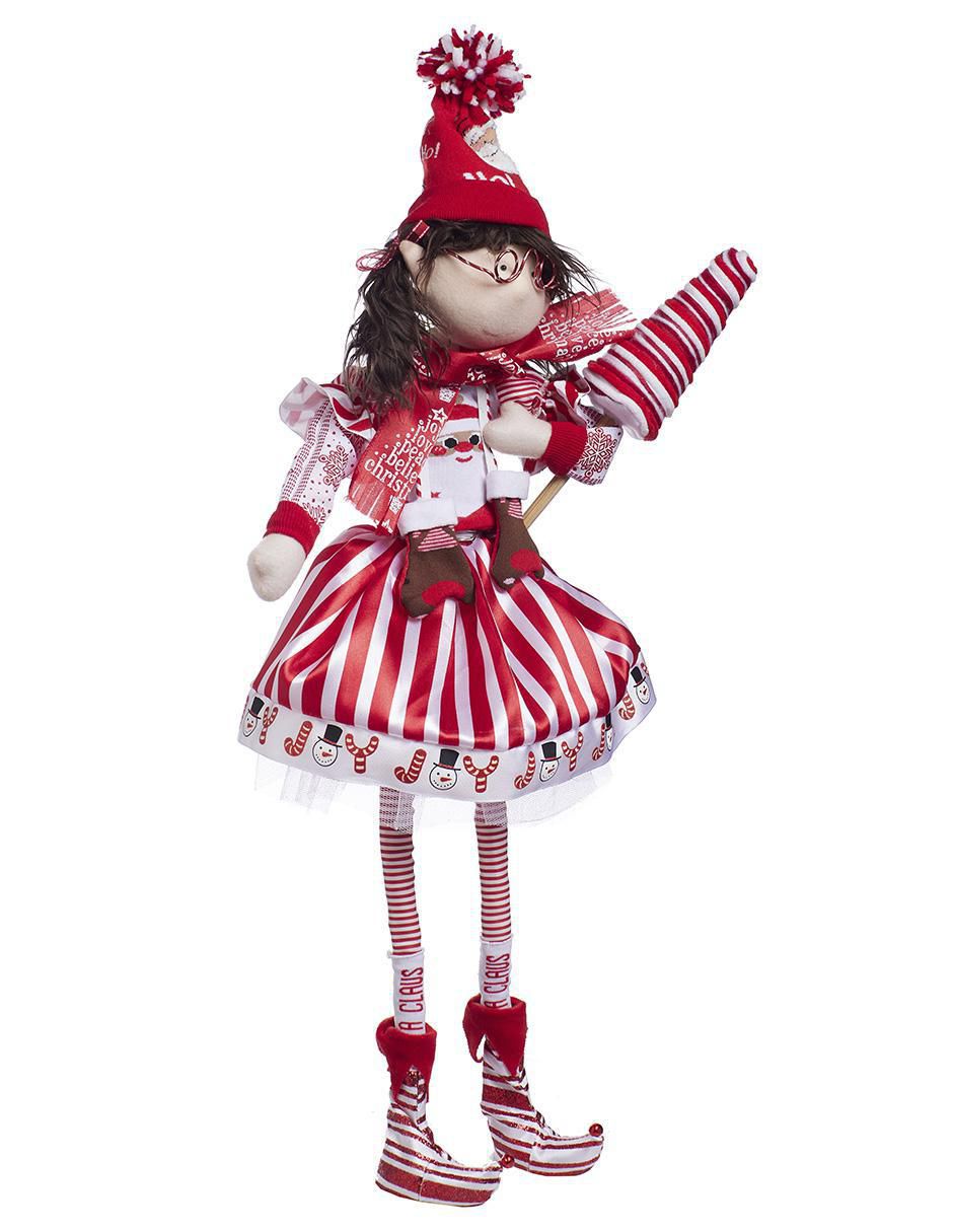 Ornamento Navidad duende Candy Cane 4