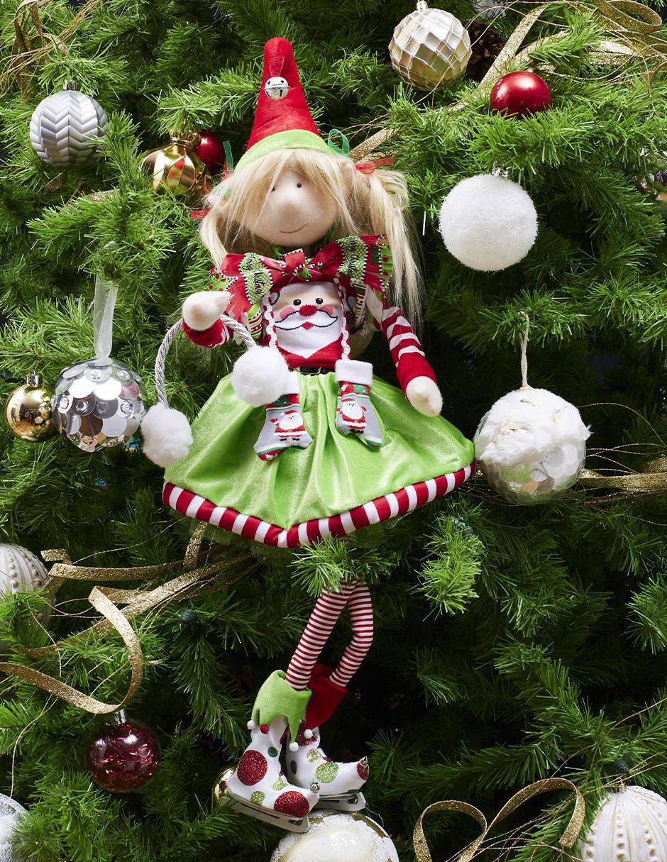 Ornamento Navidad duende Funny 2