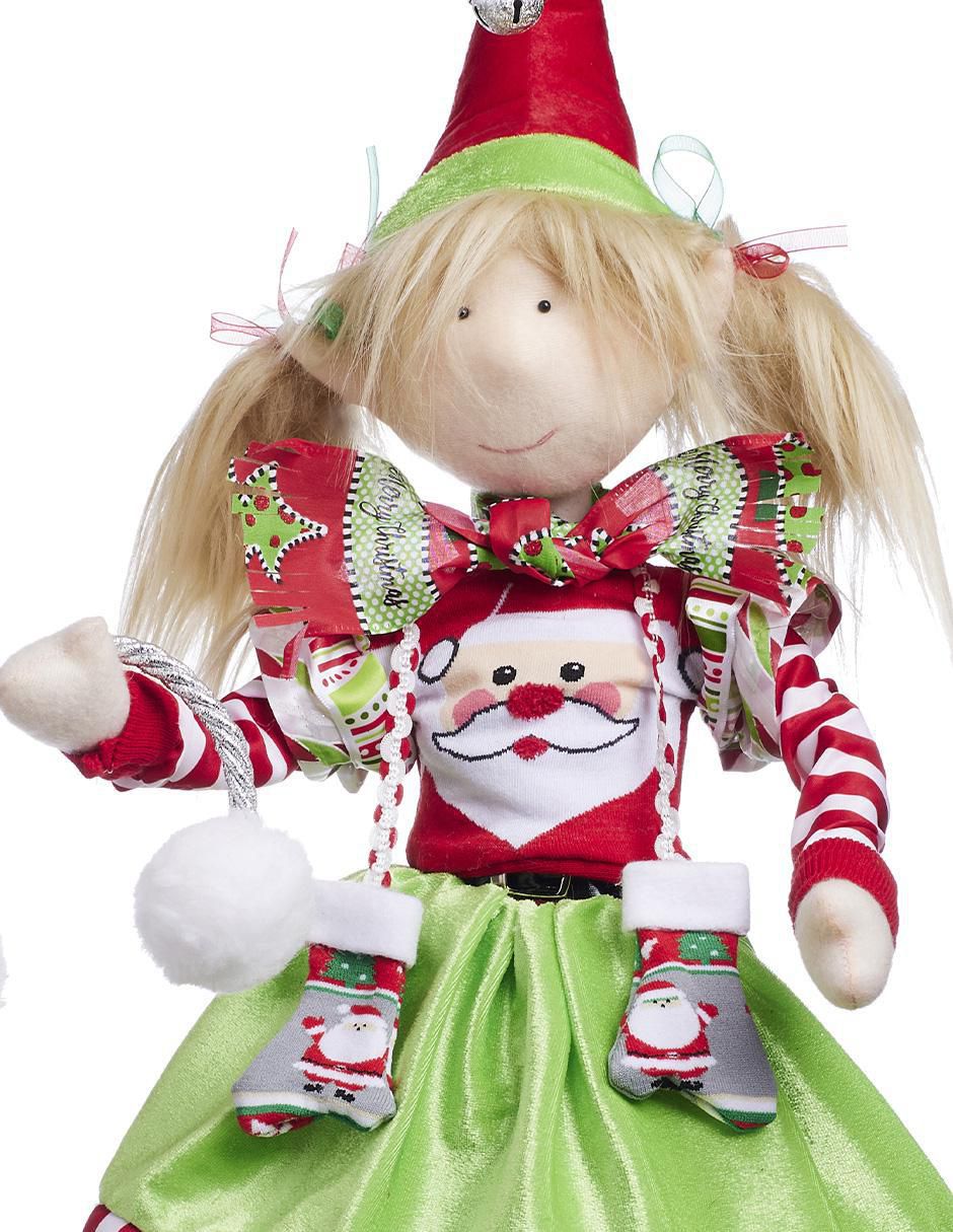 Ornamento Navidad duende Funny 3
