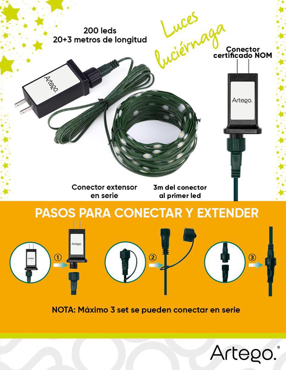 Serie led con 200 focos