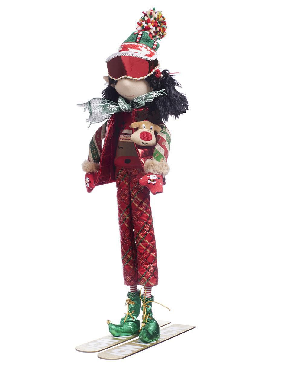 Ornamento Navidad duende Xmas Ski