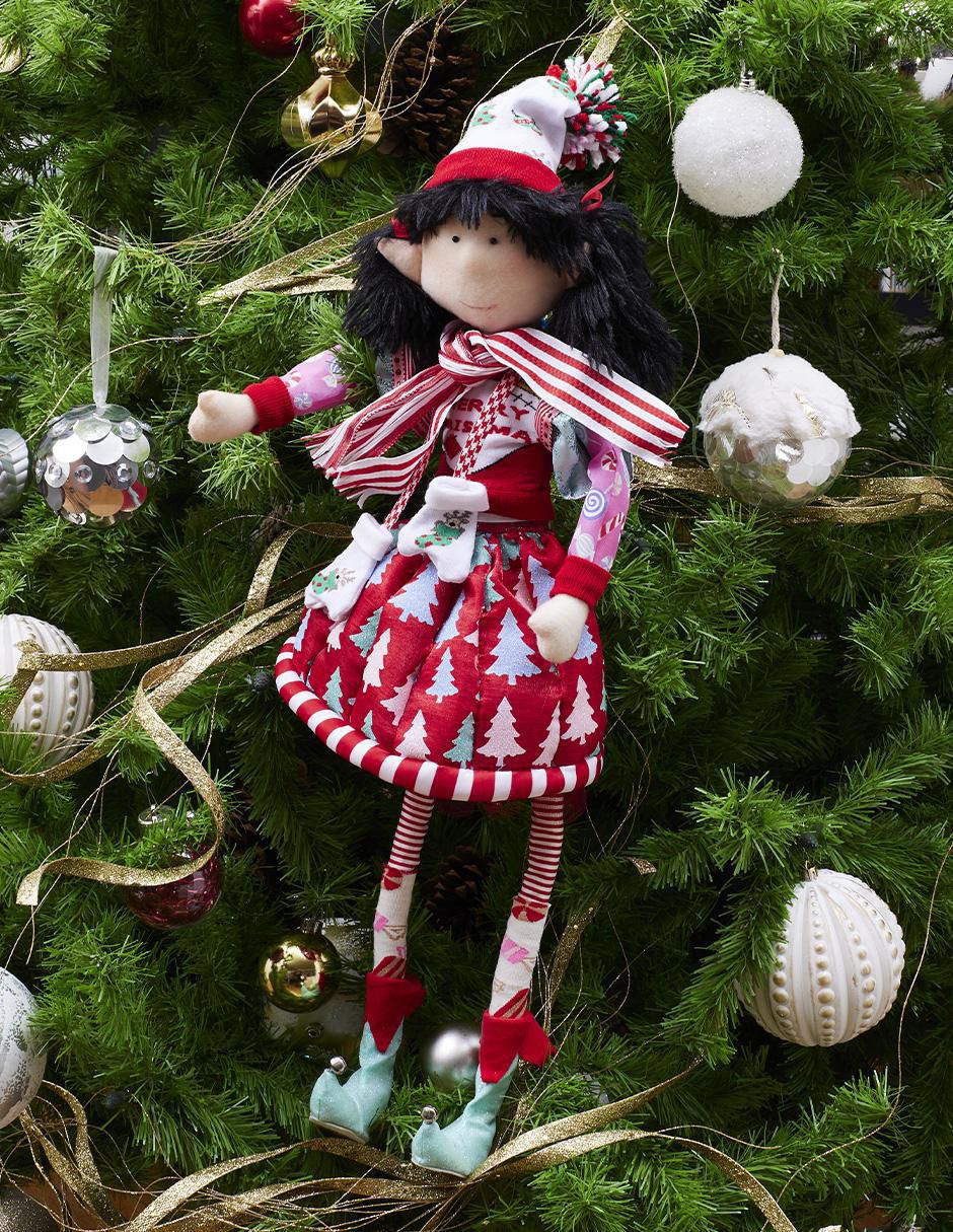 Ornamento Navidad duende Candy Cane 2