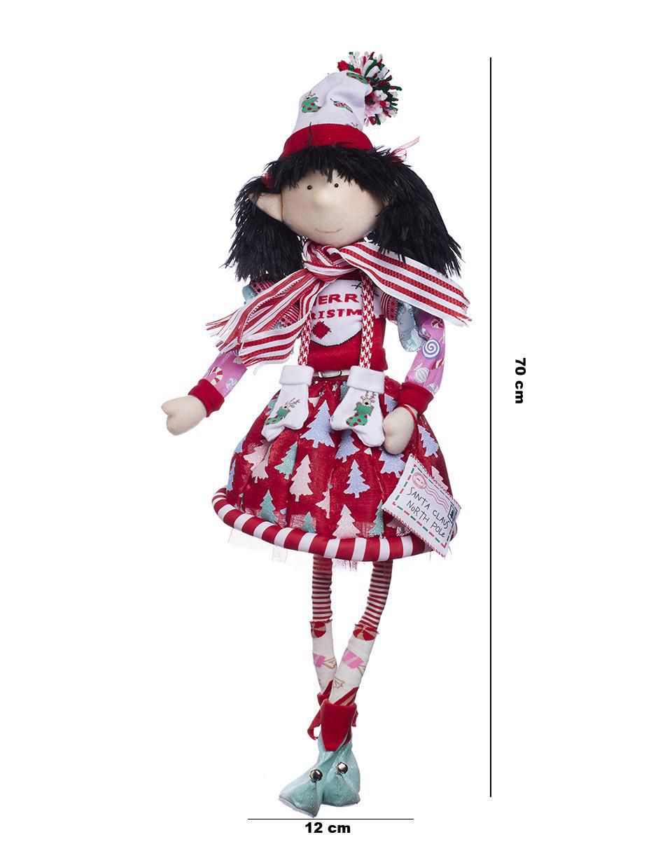 Ornamento Navidad duende Candy Cane 5