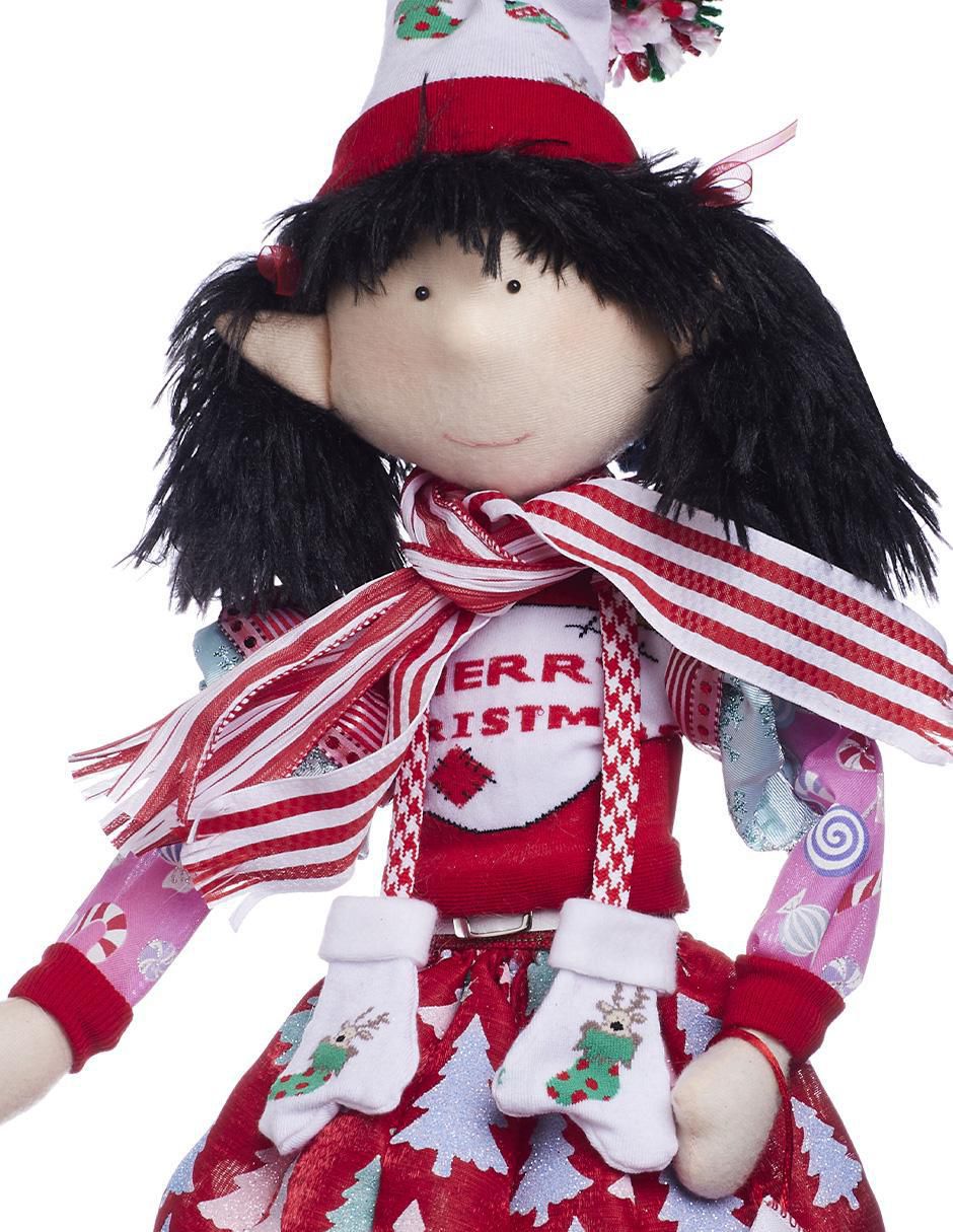 Ornamento Navidad duende Candy Cane 3