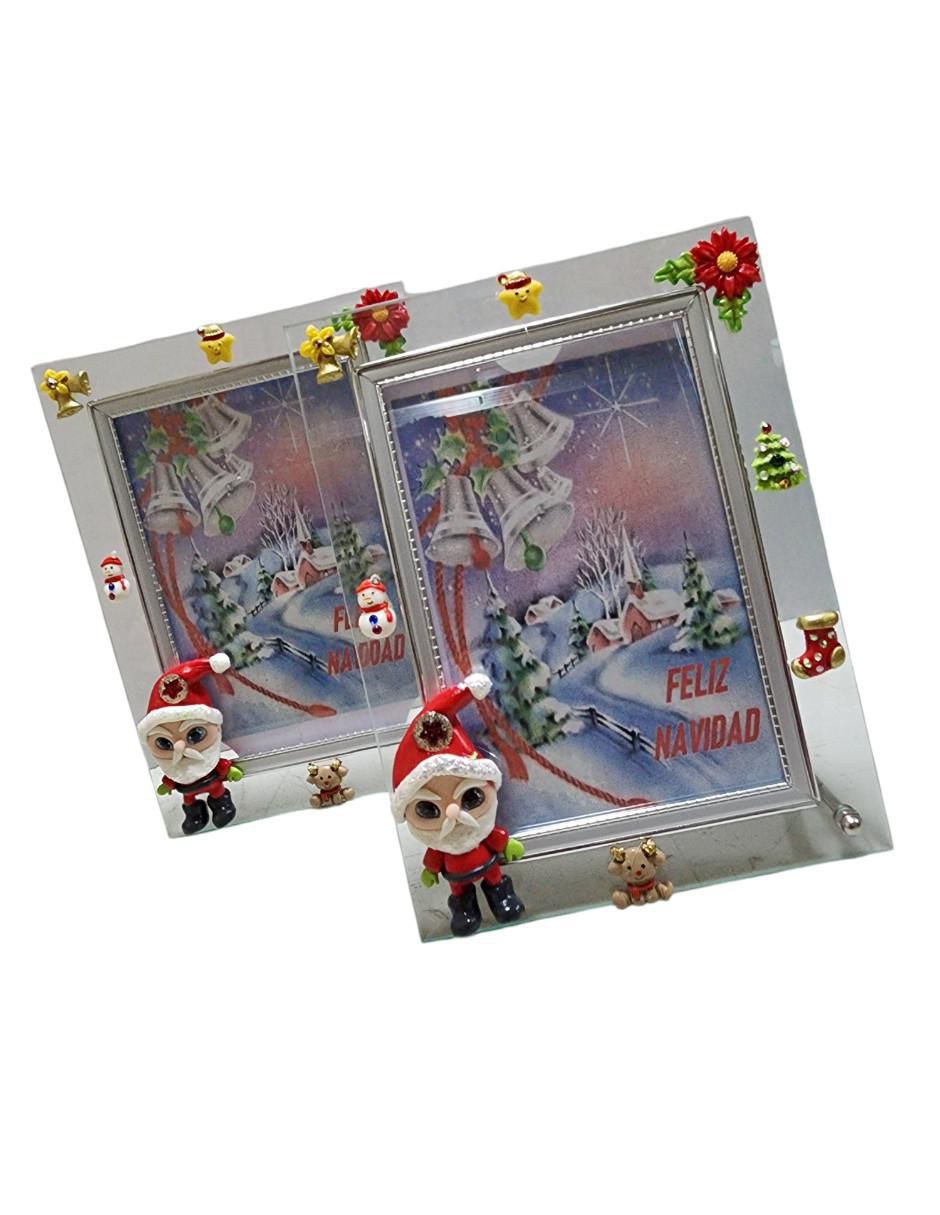 Portarretratos Santa Claus de cristal para 1 foto 2