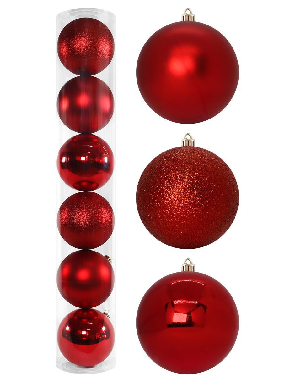Set de esfera navideña con 6 piezas