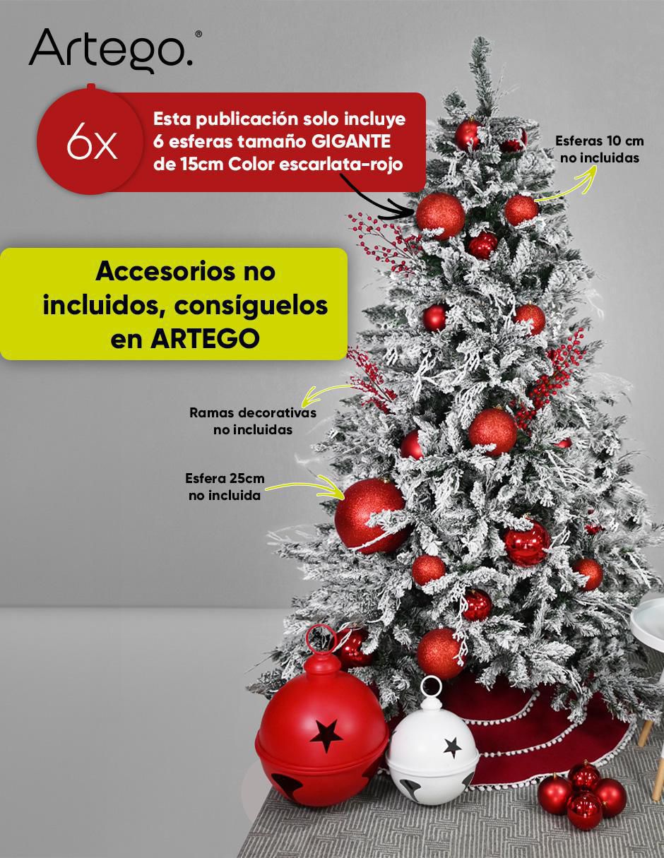 Set de esfera navideña con 6 piezas