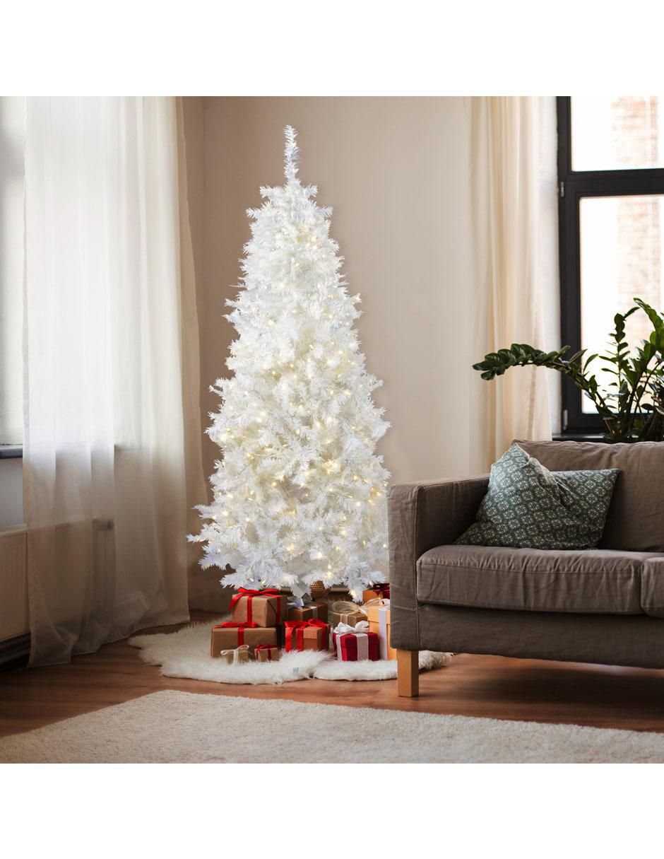 Árbol de navidad de plástico con 300 luces 2