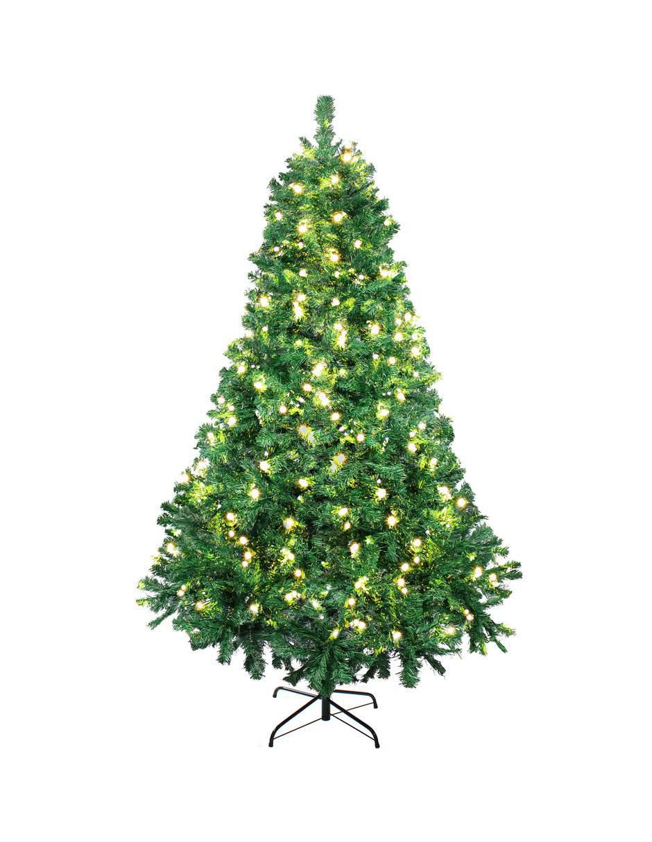 Árbol de navidad de plástico con 400 luces
