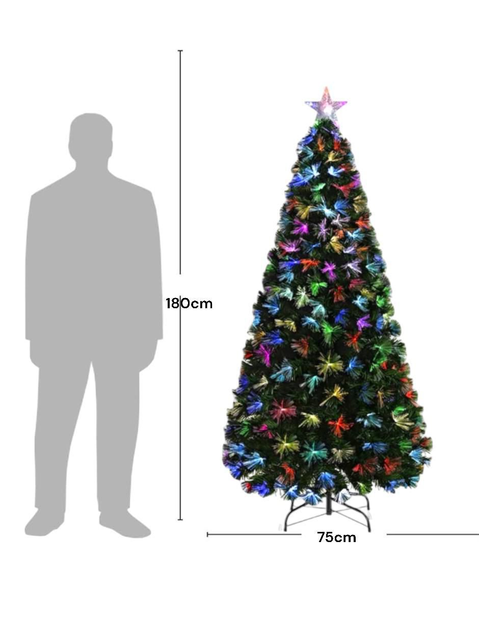 Árbol de navidad Ultrabrillante de plástico con 200 luces 5