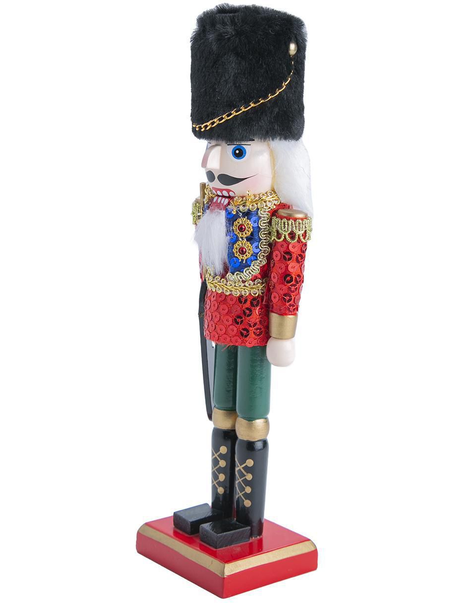 Figura decorativa de cascanueces de madera 4