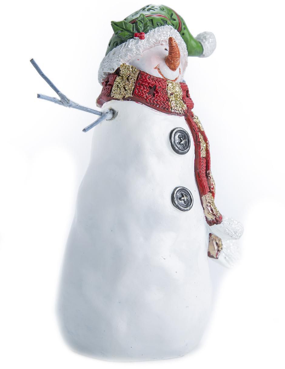 Figura decorativa de muñeco nieve de resina 3