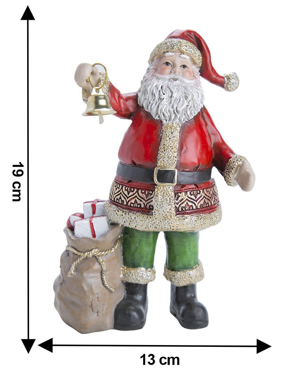 Figura decorativa de santa claus de resina 5