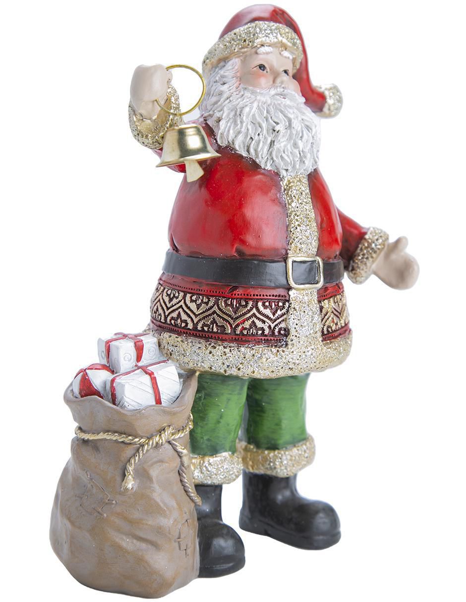 Figura decorativa de santa claus de resina 4