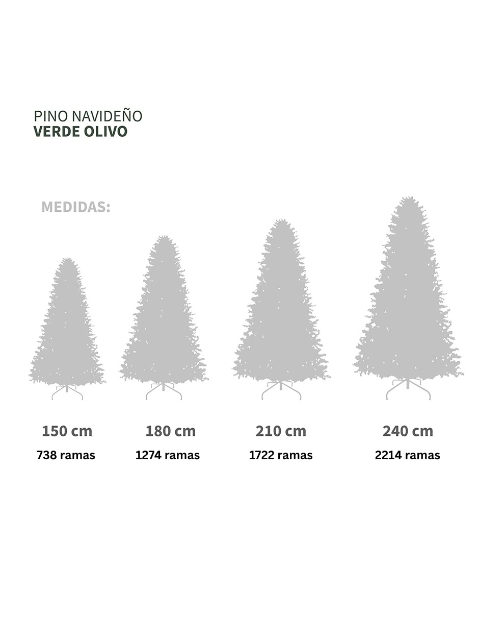 Árbol de navidad de plástico 6