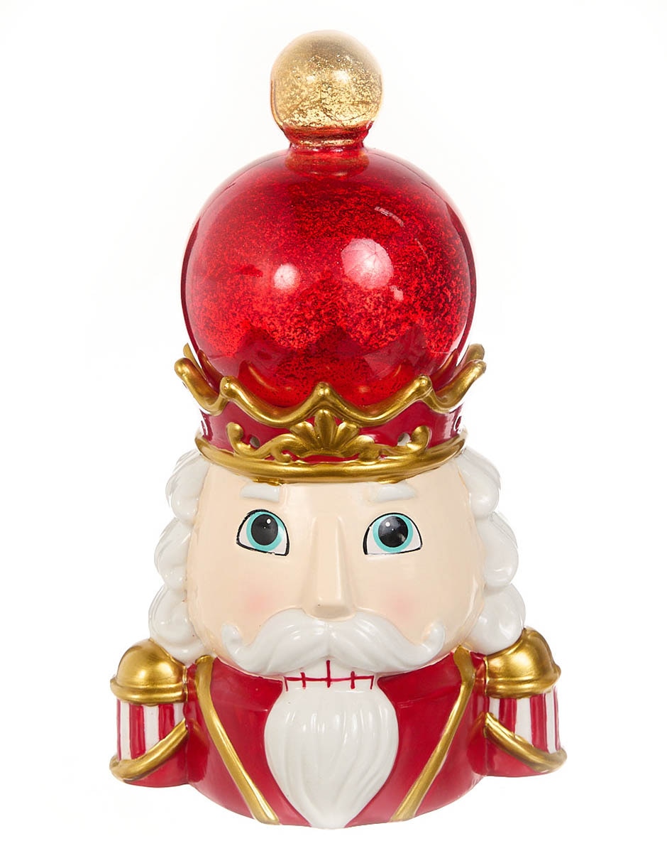 Figura decorativa de cascanueces de cerámica