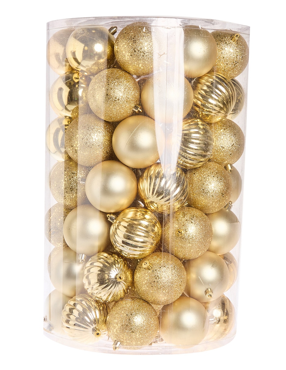 Set de esfera navideña con 100 piezas