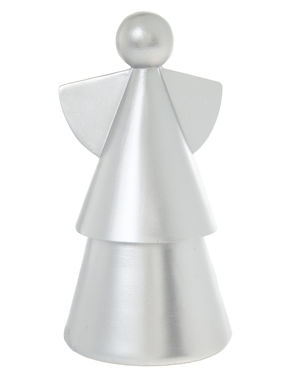 ÁNGEL GEOMÉTRICO PLATEADO