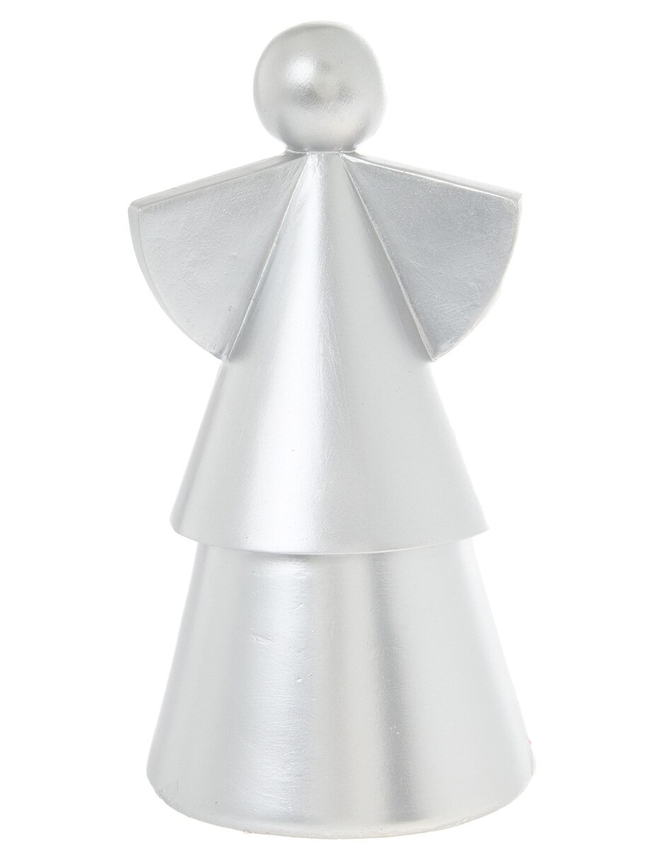 ÁNGEL GEOMÉTRICO PLATEADO 3