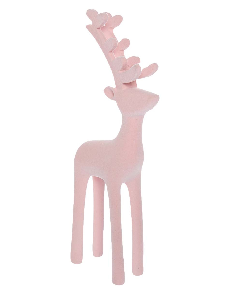 Figura decorativa de reno Rosa Figura decorativa de reno Rosa