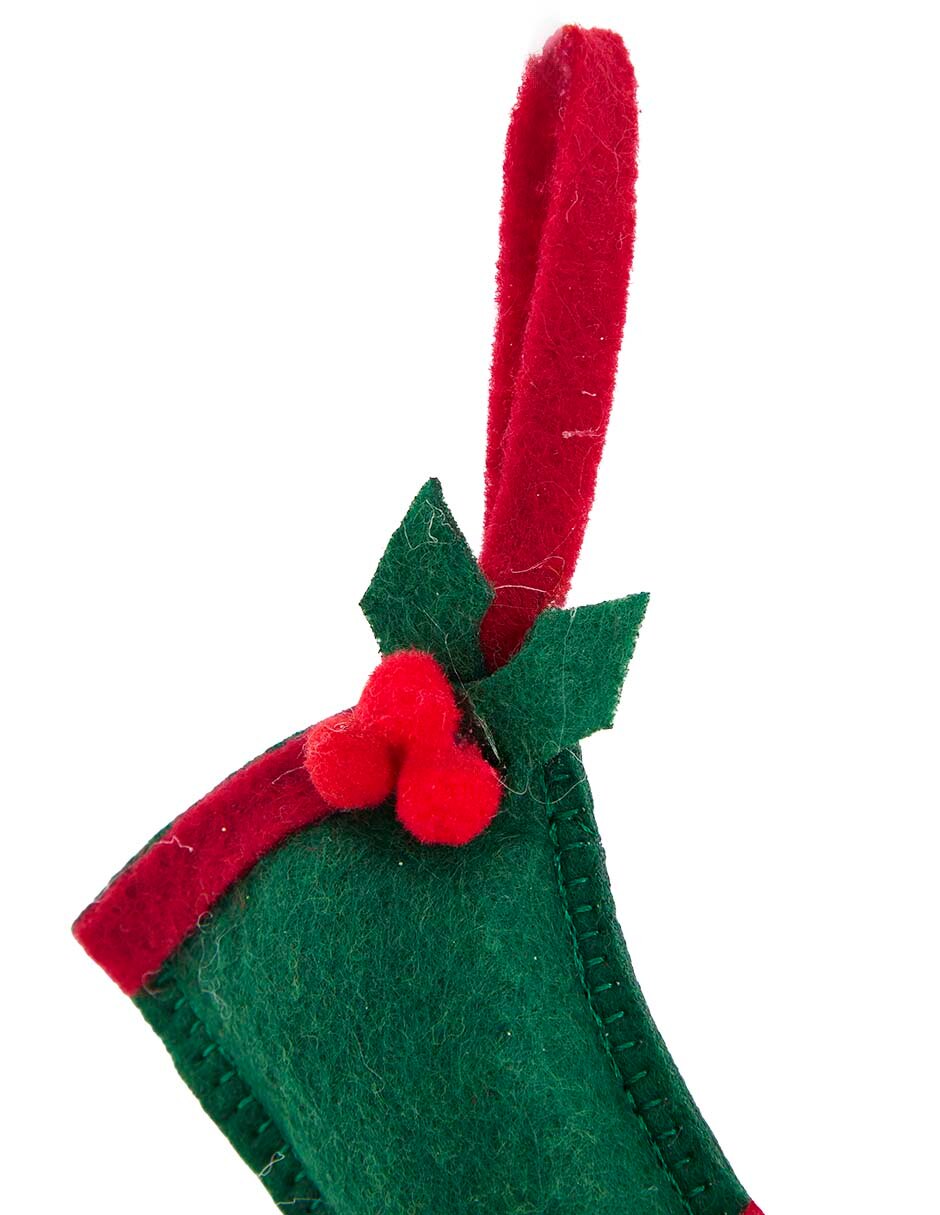 Ornamento Navidad bota navideña 3