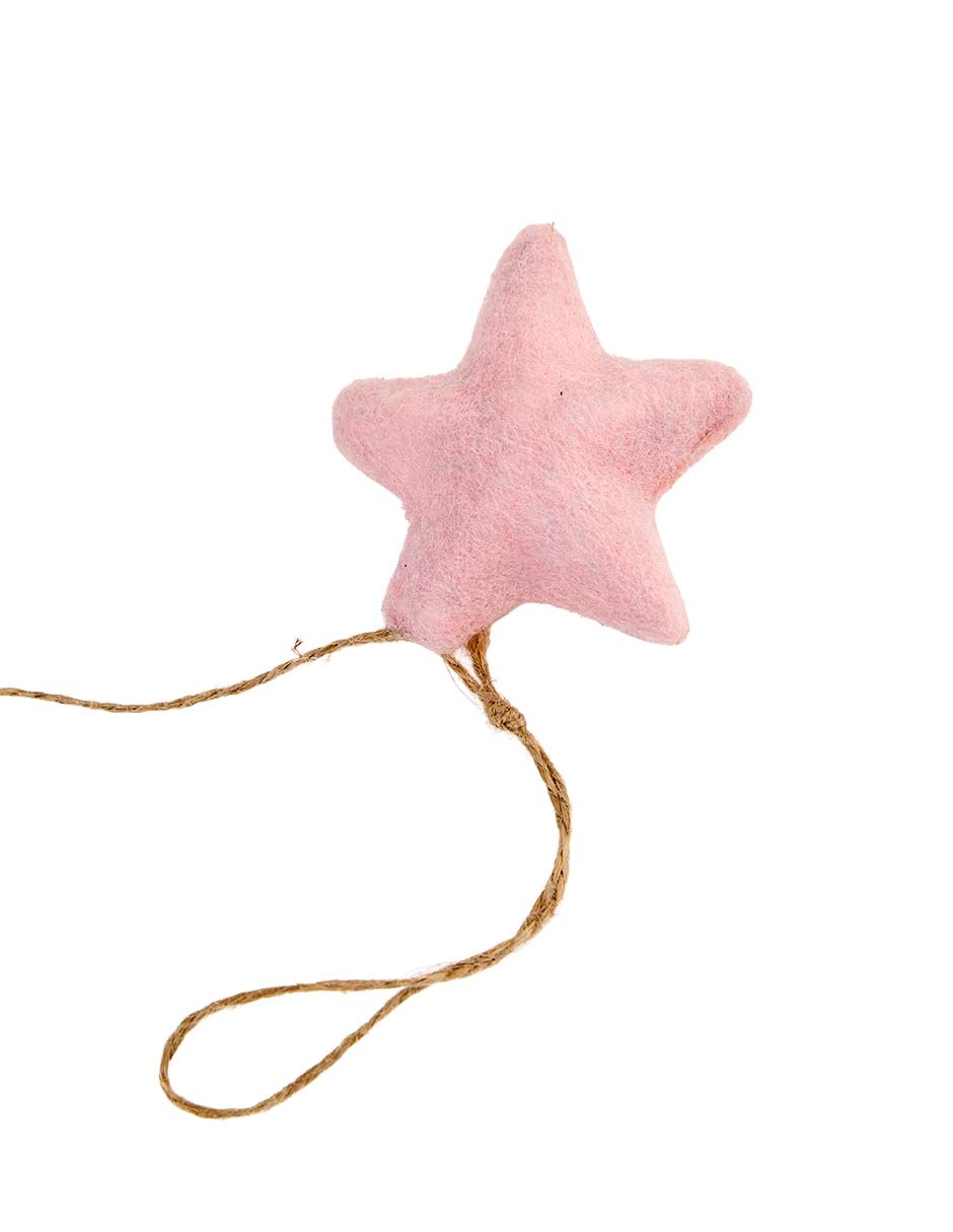 Guirnalda de estrella Rosa 150 cm