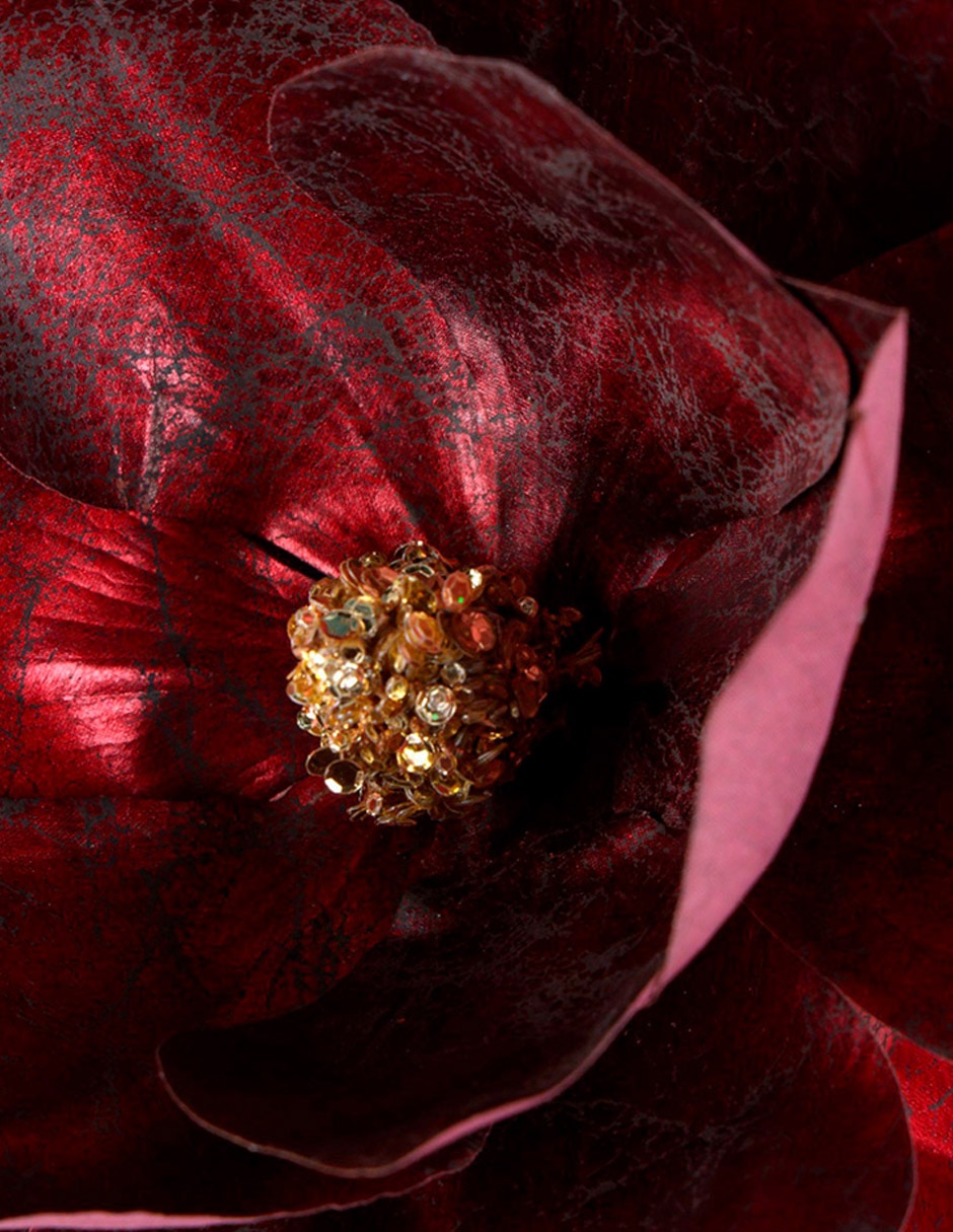 Ornamento Navidad nochebuena Exquisite Champagne 3