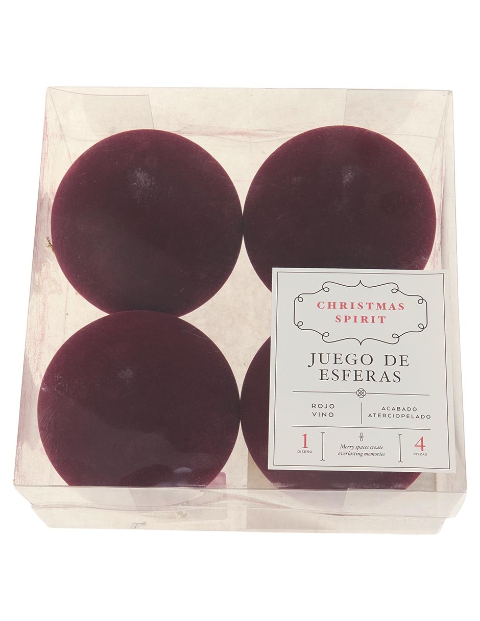 Set esfera navideña con 4 piezas 2
