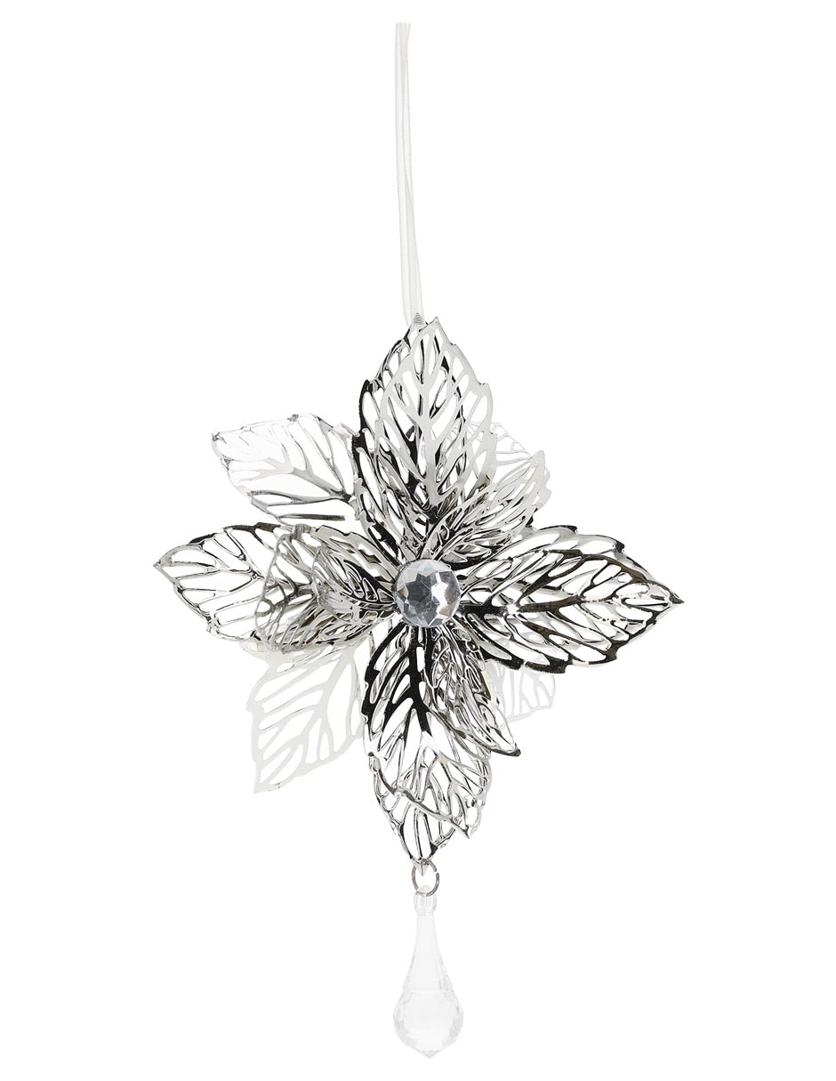 Ornamento Navidad flor Metallic Ornamento Navidad flor Metallic