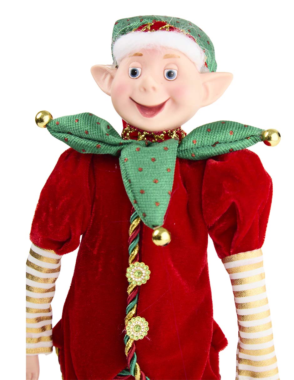 Ornamento Navidad elfo 4