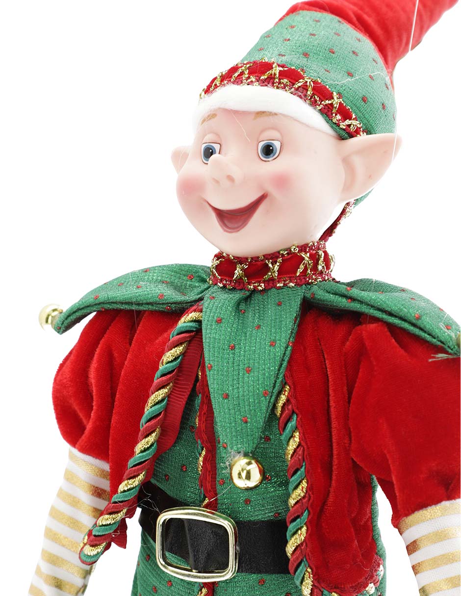 Ornamento Navidad elfo 4