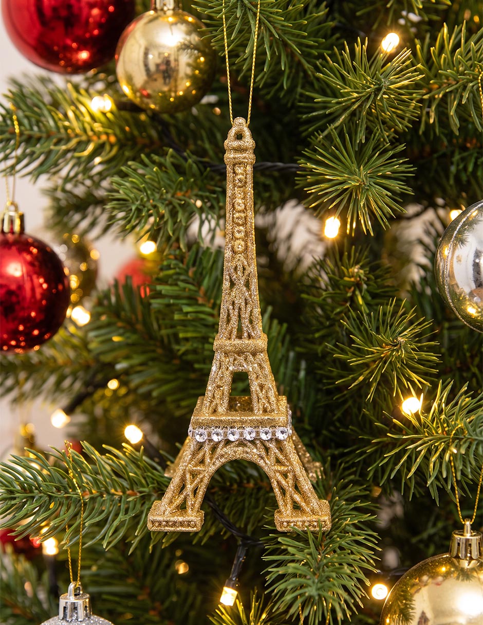 Ornamento navideño Torre eiffel 5