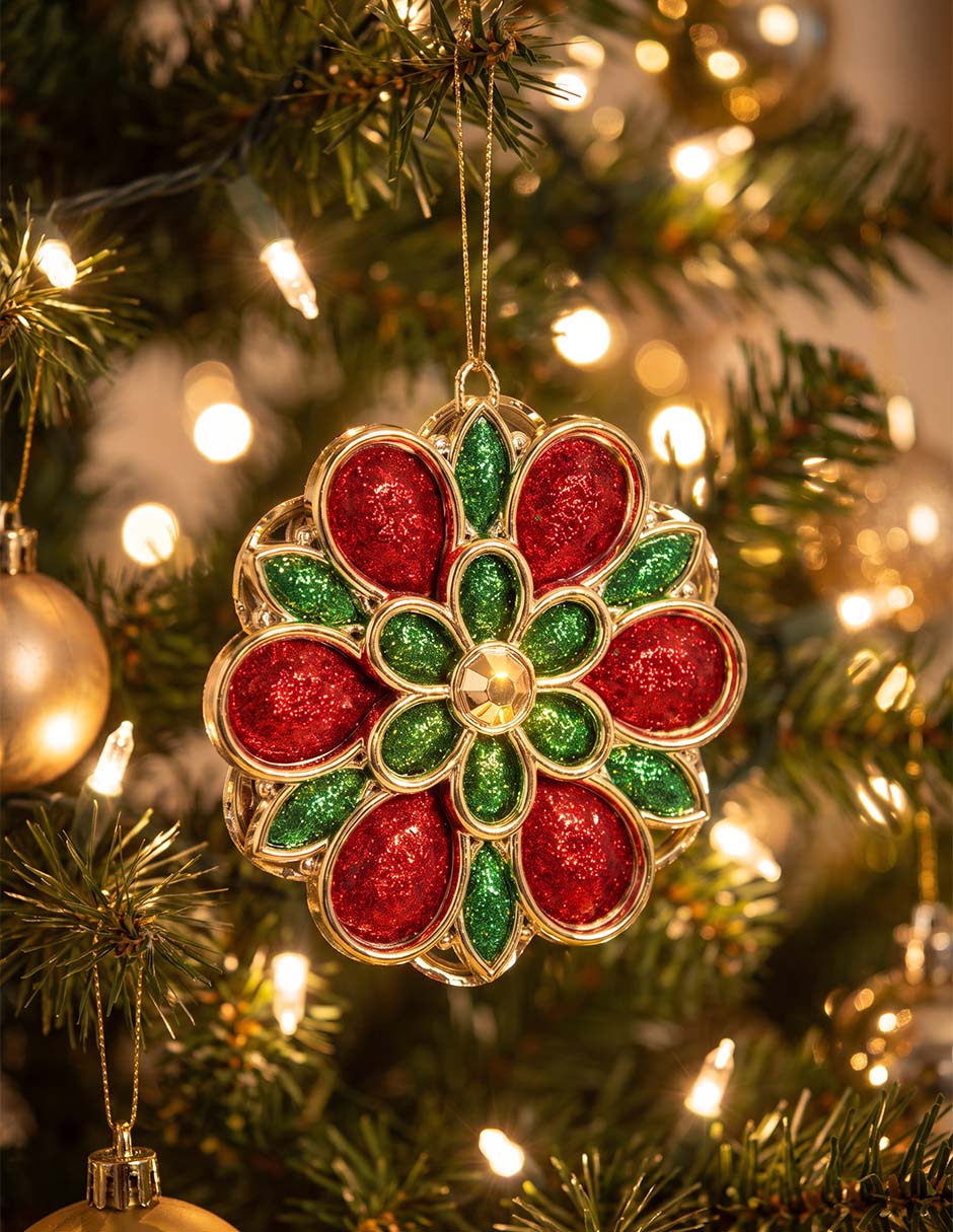 Ornamento navideño Nochebuena 3
