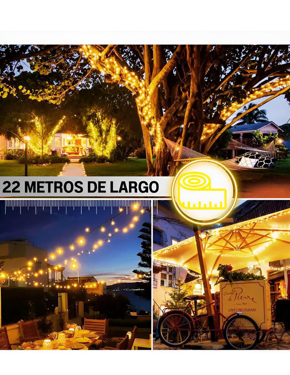 Serie cálida de led con 200 focos 3