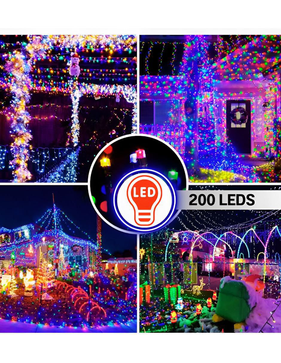 Serie led con 200 focos 3