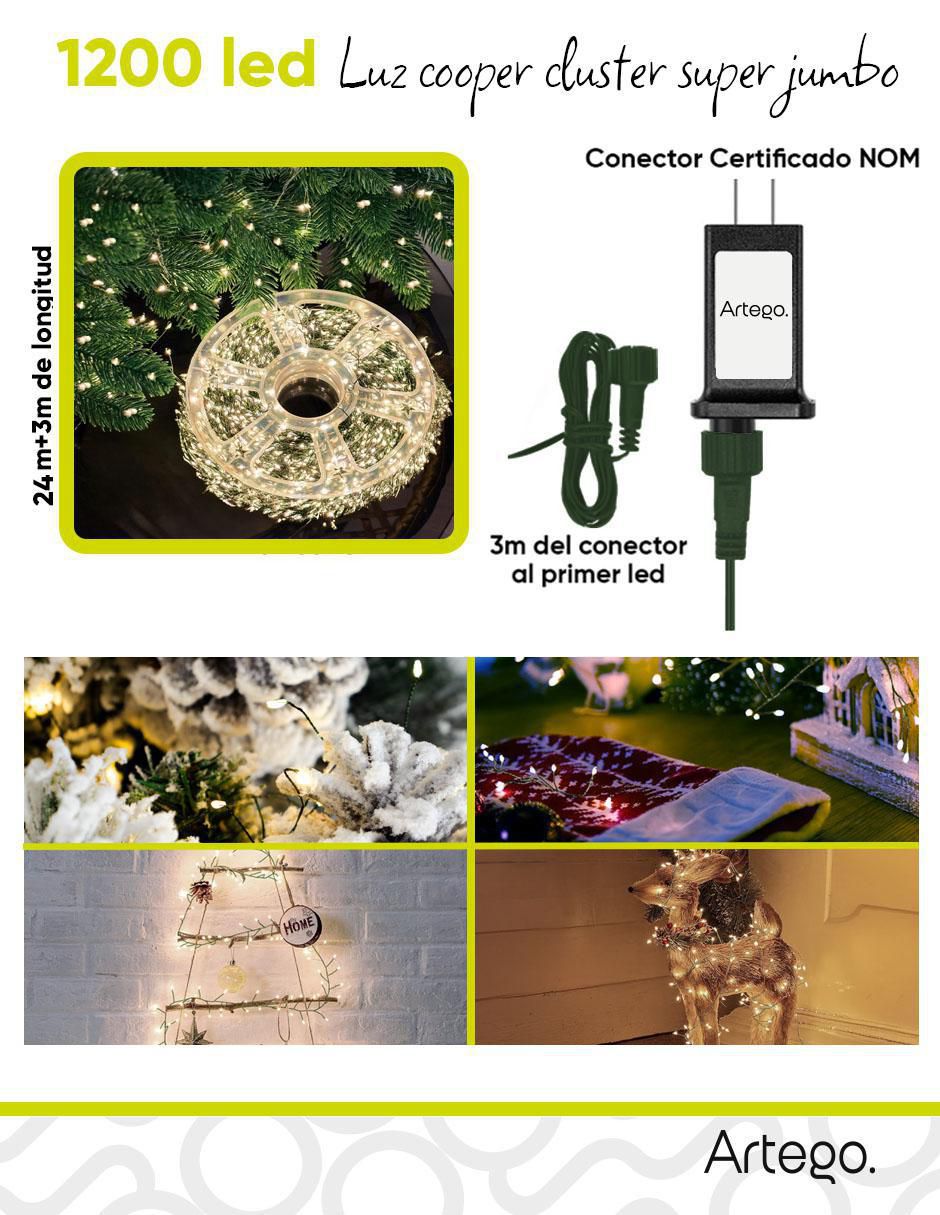 Serie led Navideñas con 1200 focos