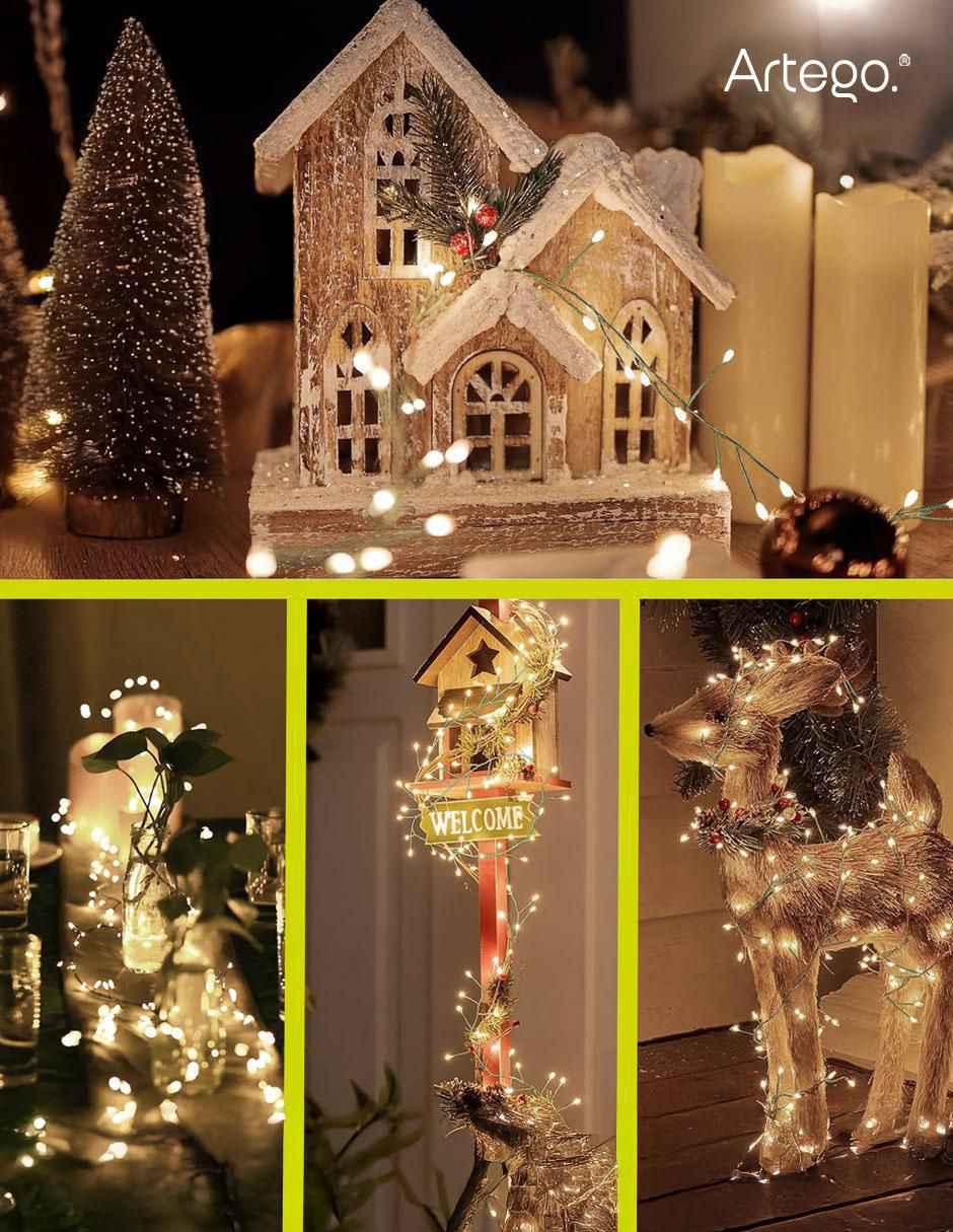Serie led Navideñas con 1200 focos