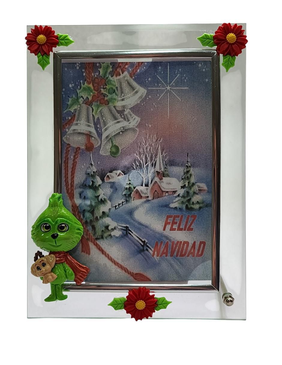 Portarretratos Navidad de cristal para 1 foto 3