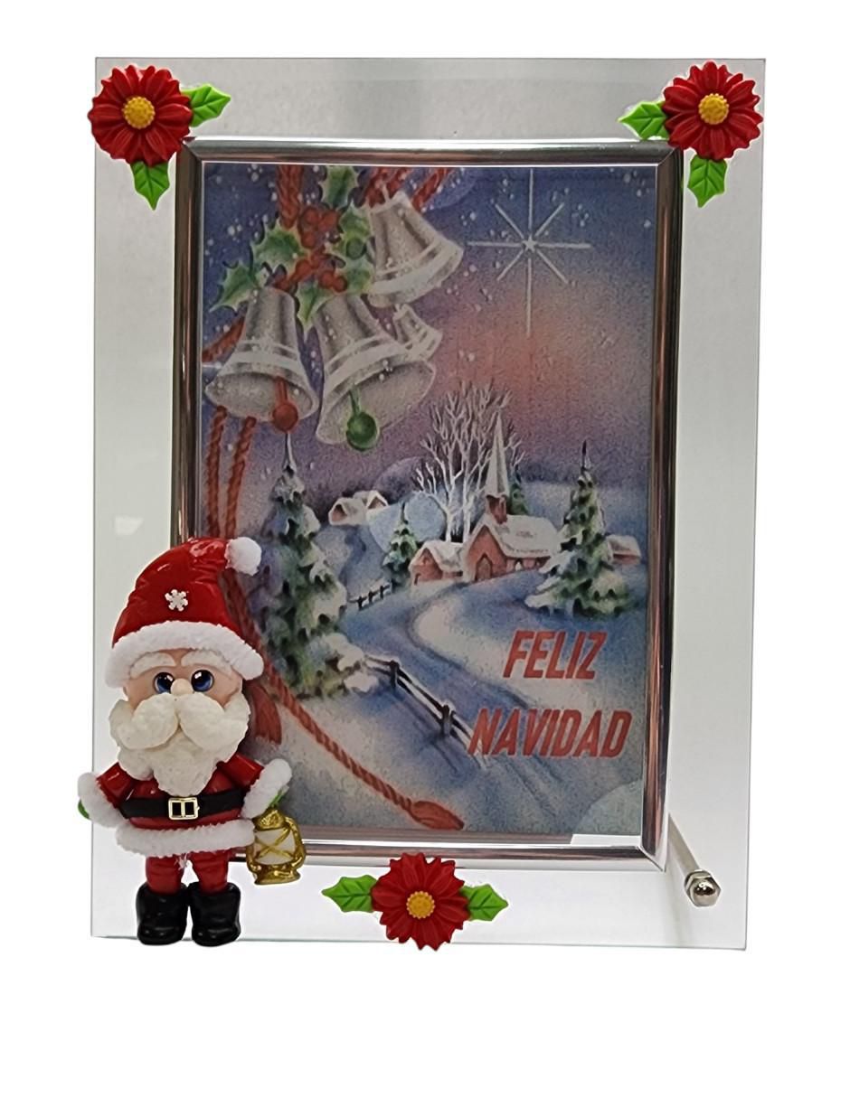 Portarretratos Navidad de cristal para 1 foto 4
