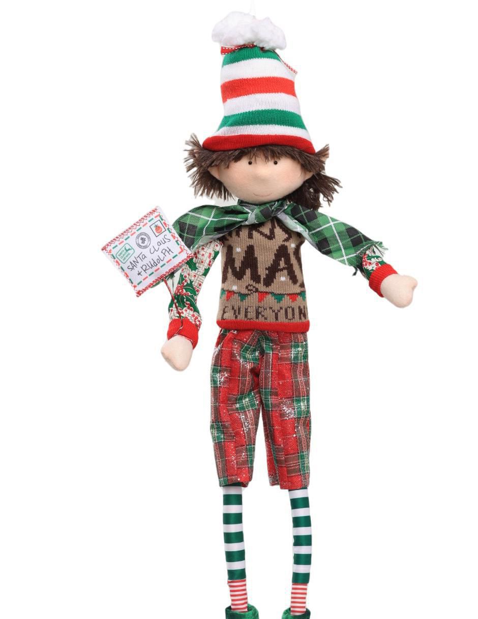 Ornamento Navidad duende Little Elfy