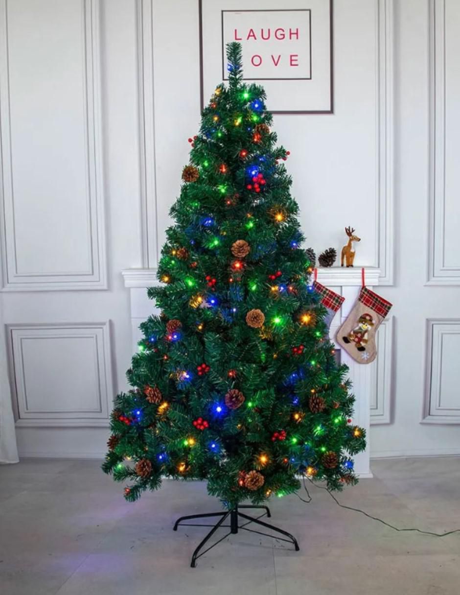 Árbol de navidad con 300 luces