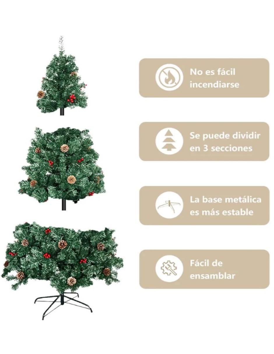 Árbol de navidad con 300 luces