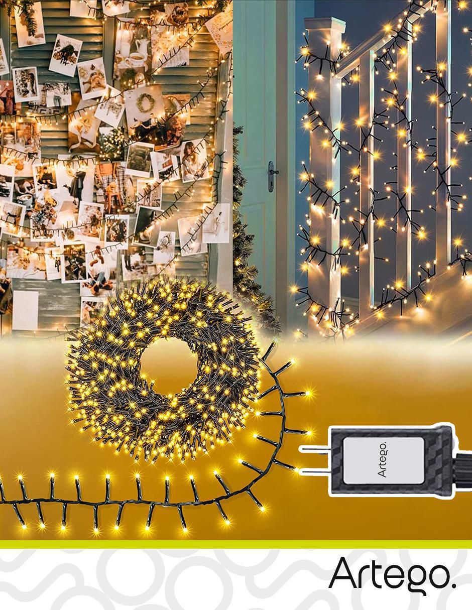 Serie led Navidad Cluster con 300 focos 5