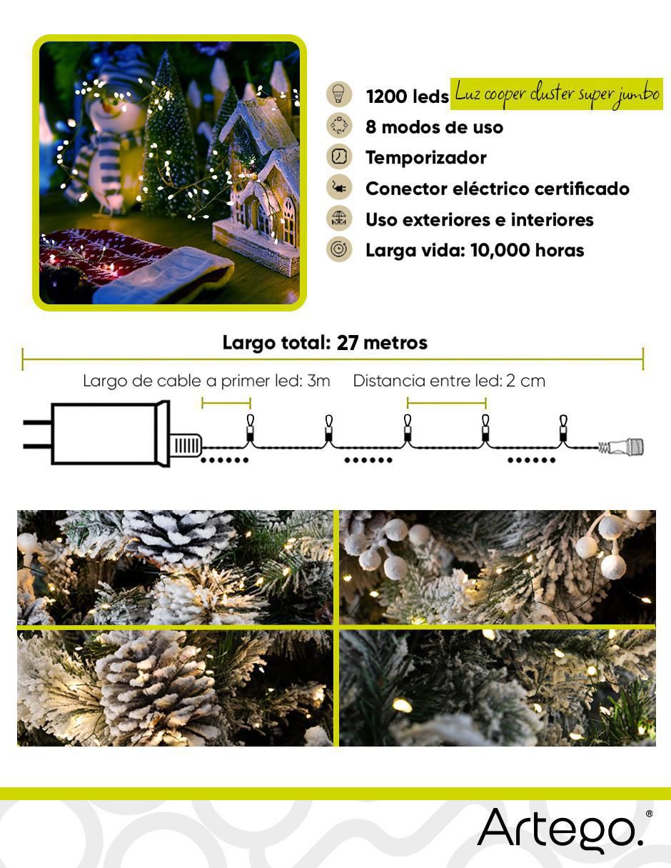 Serie funciones de led con 1200 focos 6