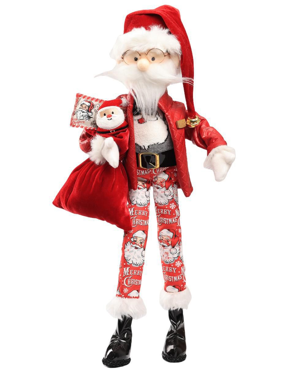 Ornamento Navidad santa claus Little Elfy