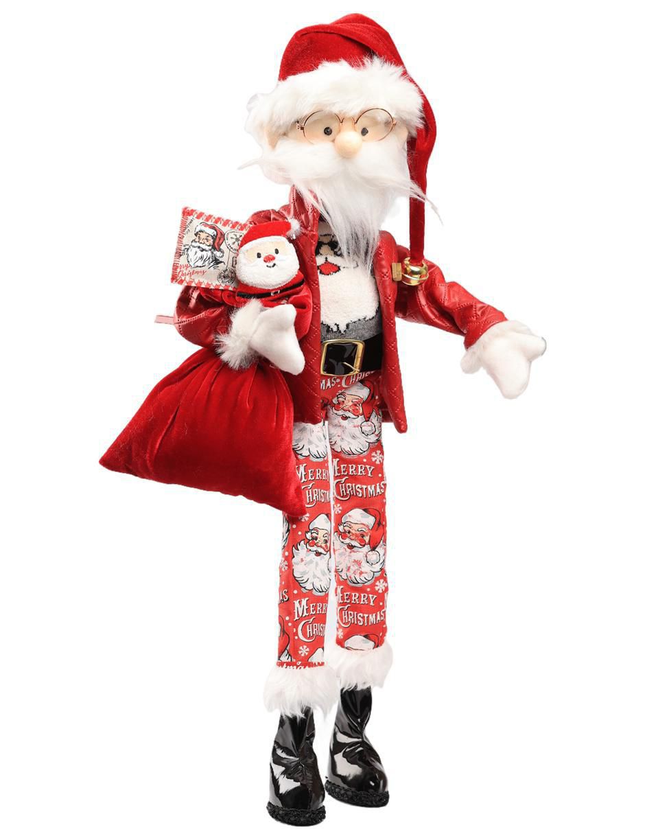 Ornamento Navidad santa claus Little Elfy