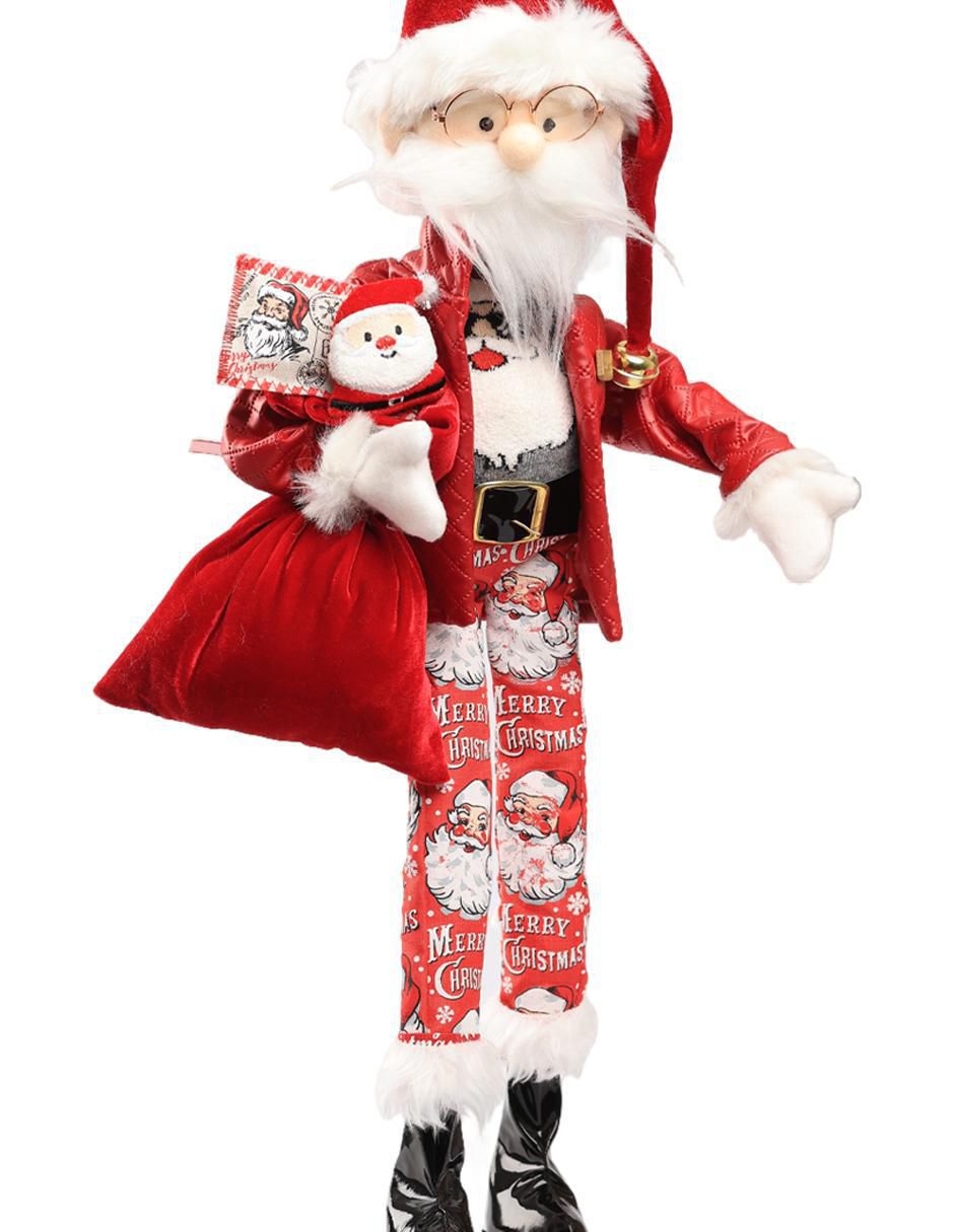Ornamento Navidad santa claus Little Elfy