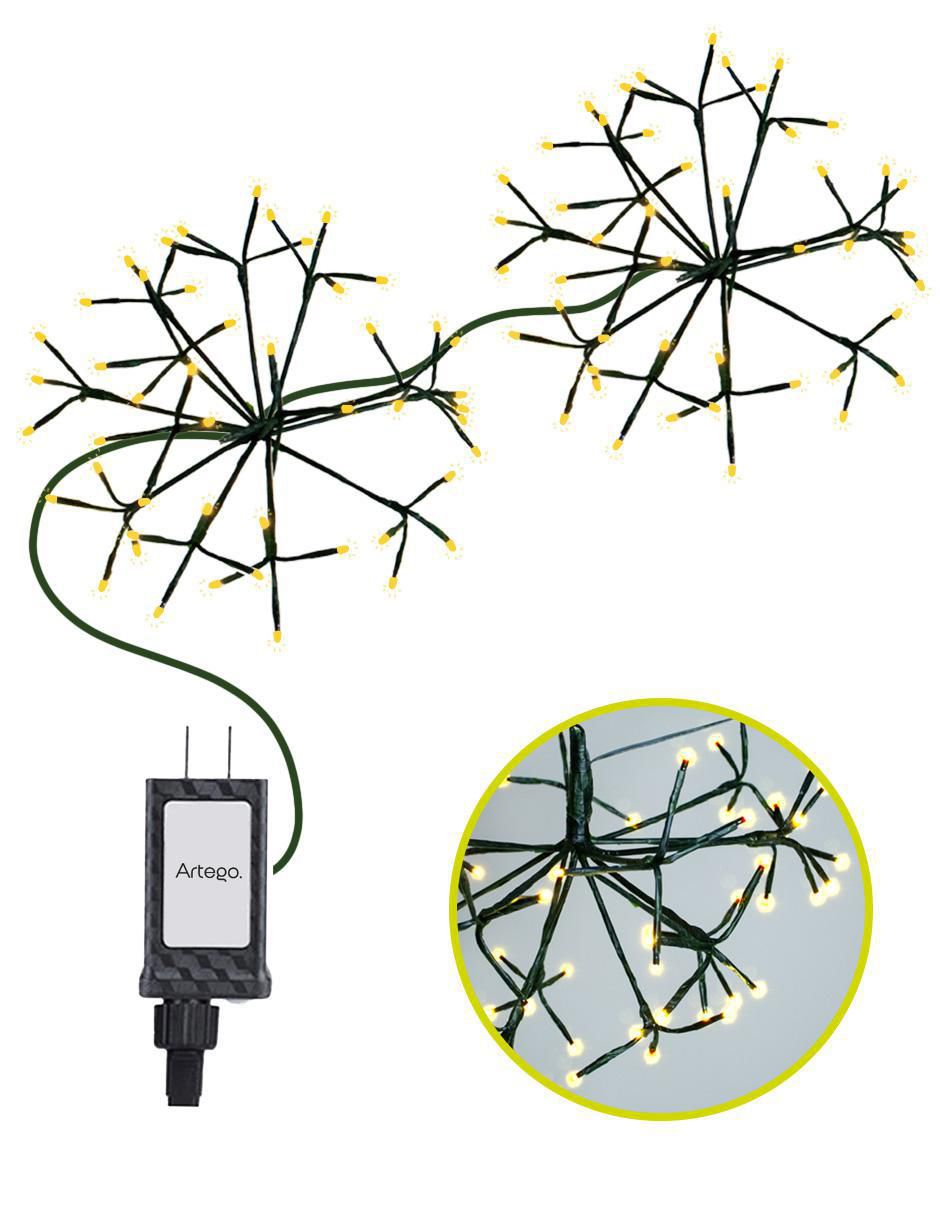 Serie funciones de led Gamma Color Cable Verde Oscuro con 112 focos