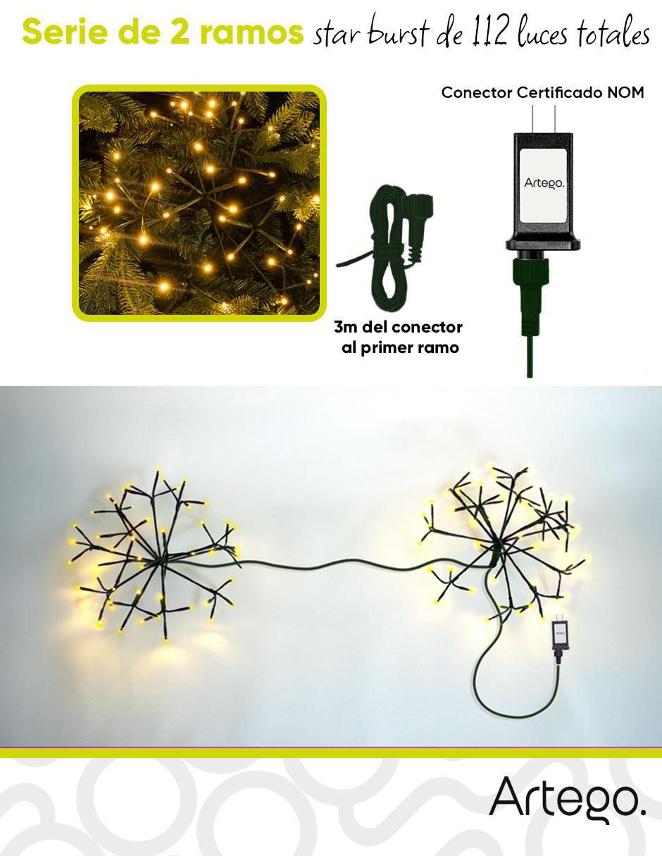 Serie funciones de led Gamma Color Cable Verde Oscuro con 112 focos 3