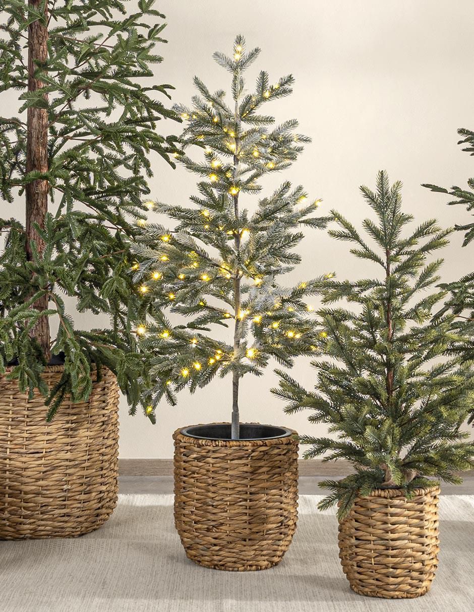 Árbol de navidad de plástico con 150 luces 2